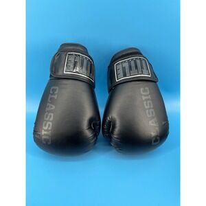 Title Classic Boxing Gloves Black Hook & Loop Training Sparring 10 oz Pair